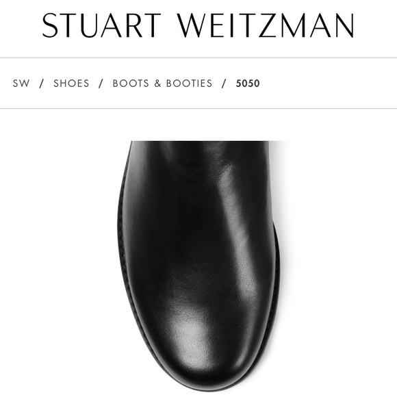 NWT Stuart Weitzman 5050 Black Nappa Boots - Picture 4 of 8